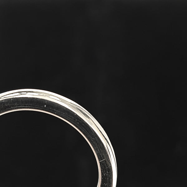 14K White Gold Wedding Band