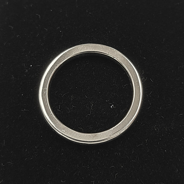 14K White Gold Wedding Band