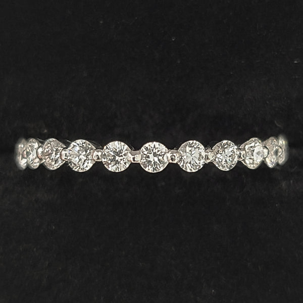 14K White Gold Eternity Ring with Diamonds