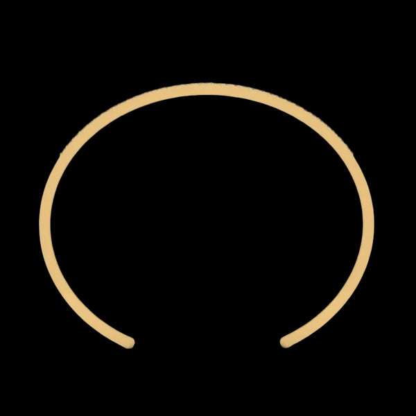 14K Gold Cuff - Diamond or Gemstone of Your Choice