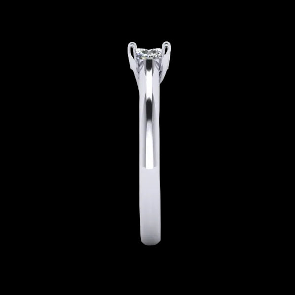 14K Gold Solitaire Engagement Ring - Diamond or Gemstone of Your Choice