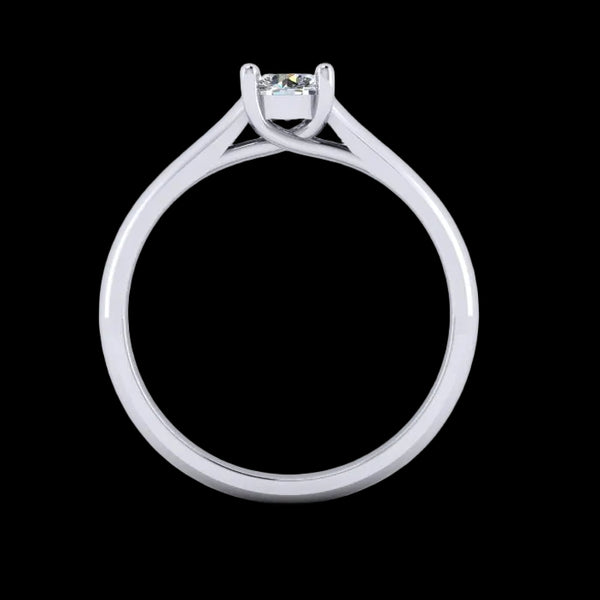 14K Gold Solitaire Engagement Ring - Diamond or Gemstone of Your Choice