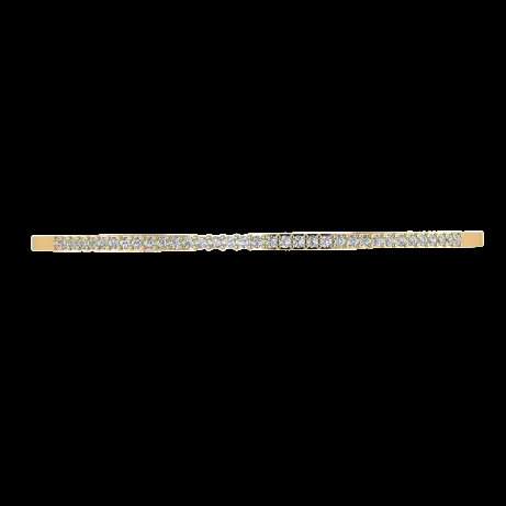 14K Gold Cuff - Diamond or Gemstone of Your Choice