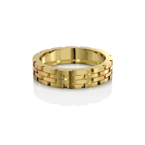 14K Yellow Gold Classic Men's Band