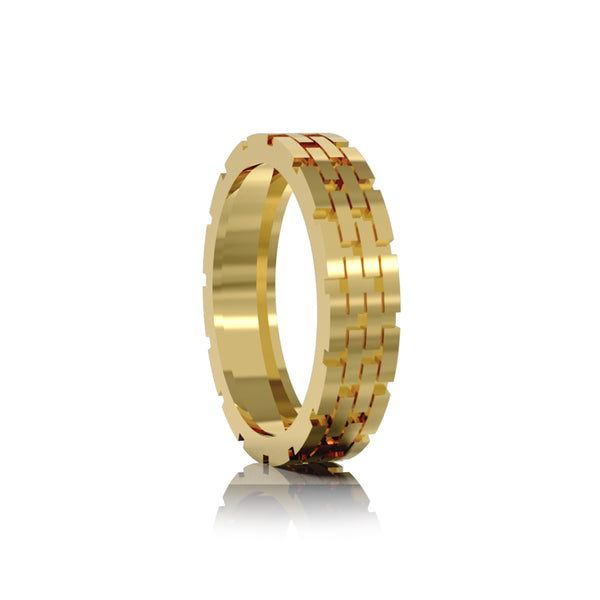 14K Yellow Gold Classic Men's Band