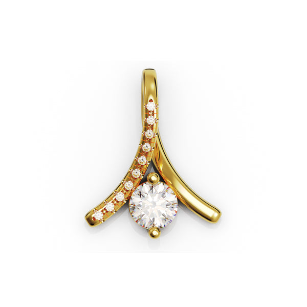 14K Gold & Diamond Pendant