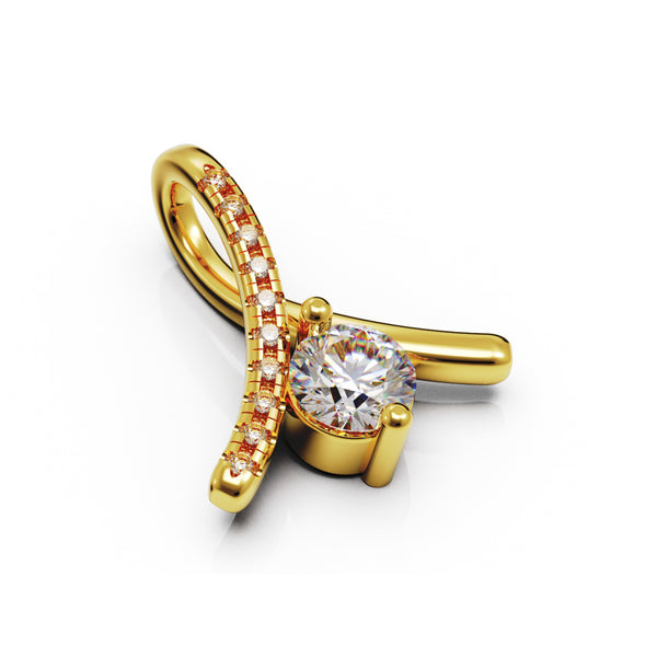 14K Gold & Diamond Pendant